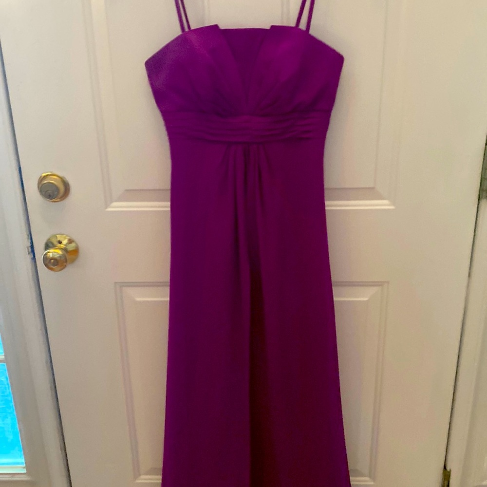 Purplish full length gown in excellent condition:)
